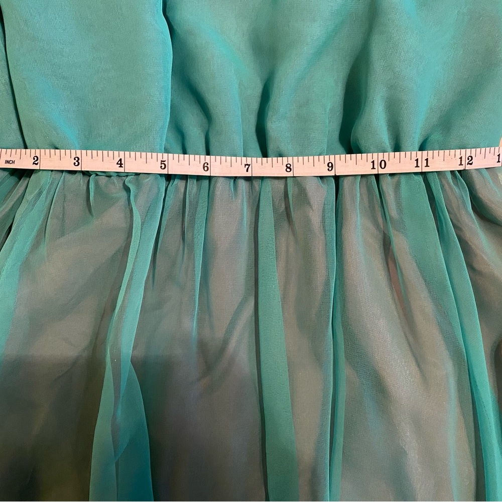 Jack Bryan vintage ethereal tea length dress gown chiffon 50s or 60s - Picture 10 of 13
